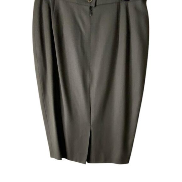 Escada Pencil Skirt Size 44/US 14 Flat Front Button Back Zip Casual Officewear - Picture 3 of 15